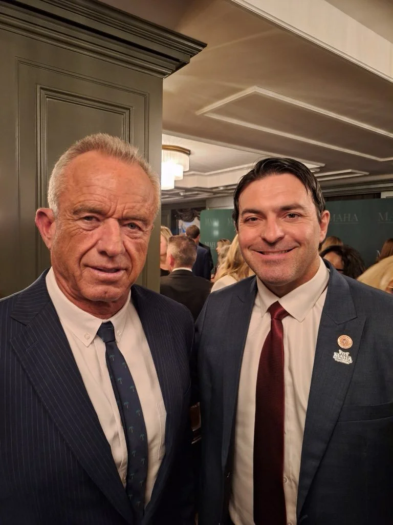 Leo Biasiucci with Robert F. Kennedy Jr. at a MAHA event